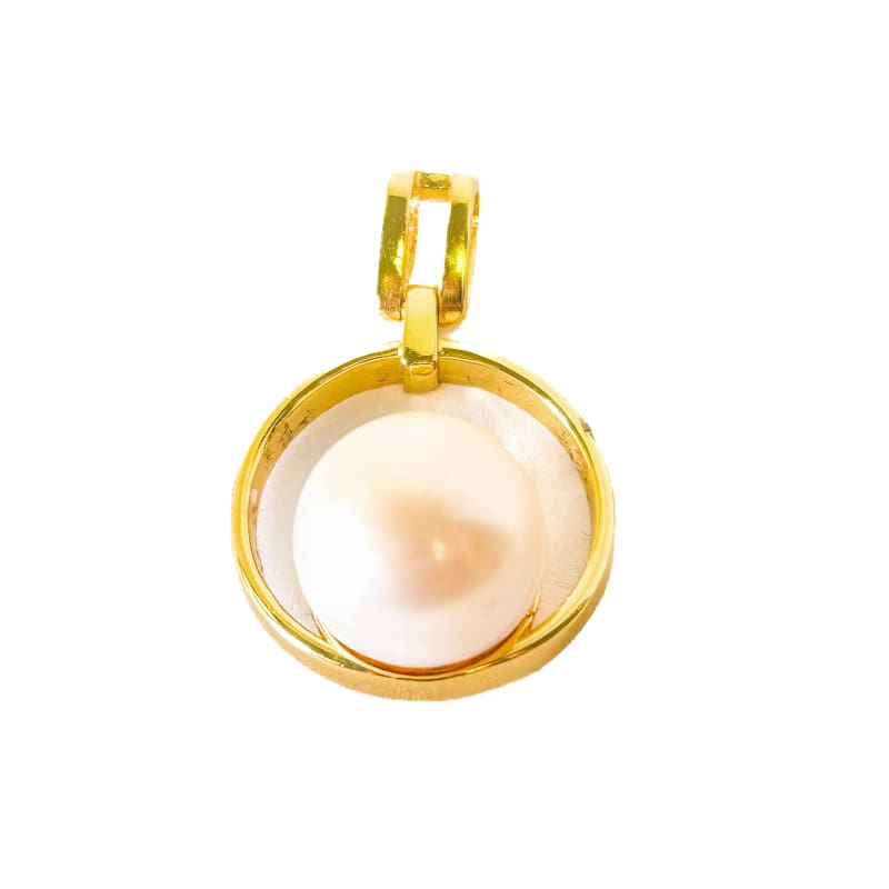 Gold plated 925 Sterling Silver Freshwater Pearl Pendant - Frijja, LLC