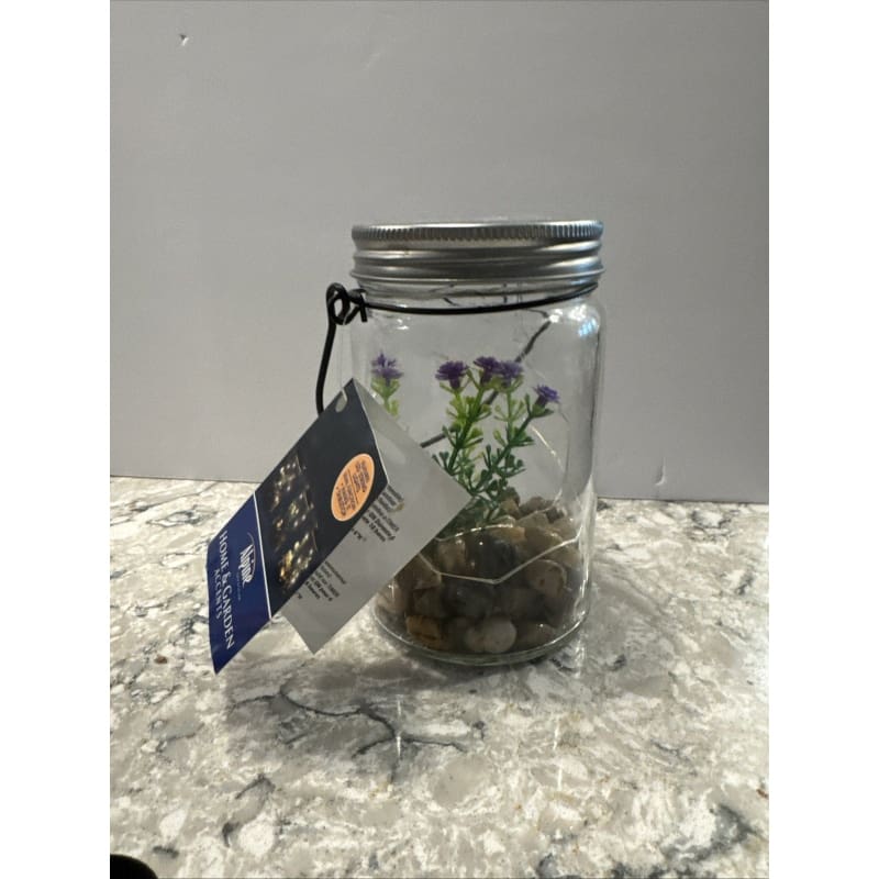 Hanging Succulent Jar LED Patio Lantern - 3” W x 6” H x 4” L - Frijja, LLC
