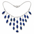Jewelry Sets - frijja.com - Moon Radiance - 950 Sterling Silver Necklace Sodalite Stone