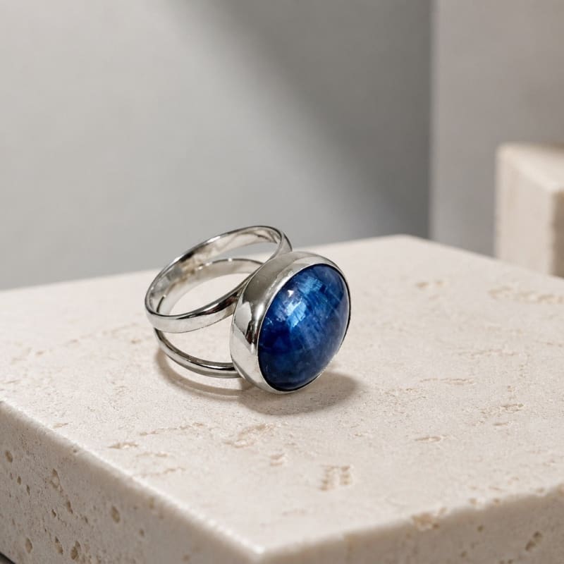 Rings - frijja.com - Moon Radiance - Ring 950 Sterling Silver Sodalite Stone