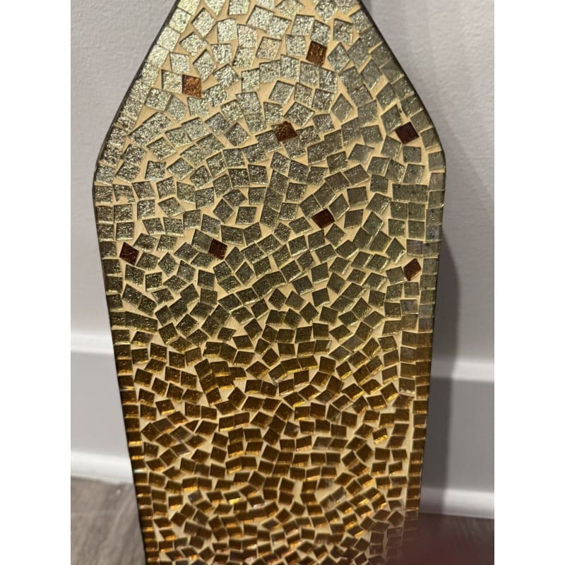Mosaic Art Bronze Wine Bottle Home Decor Rustic - 18" - Frijja, LLC