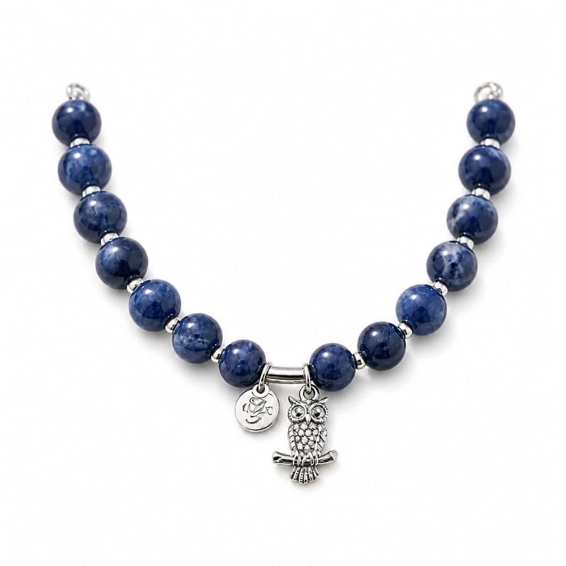 Bracelets - frijja.com - Victorian Elegance Bracelet - 950 Sterling Silver Sodalite Gemstone