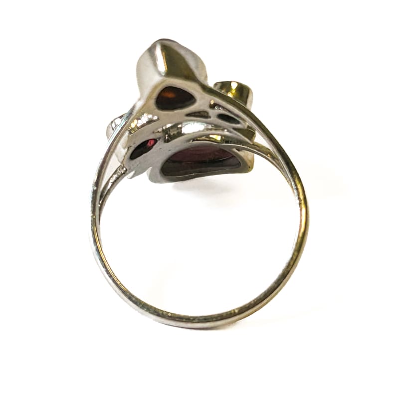 Vintage 4 Stone Garnet and Carnelian Ring size 8 - Frijja, LLC