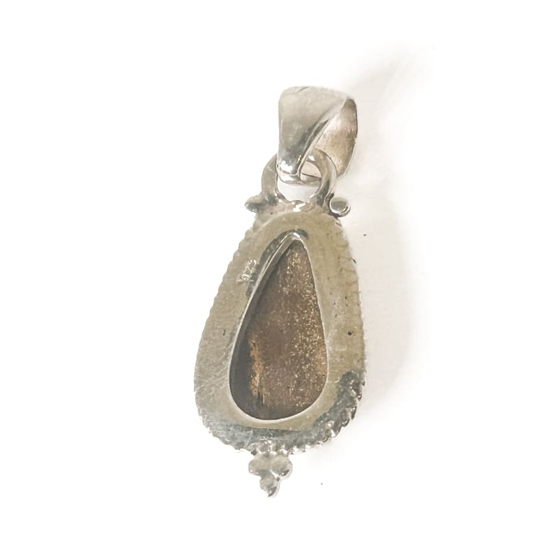 Vintage 925 Sterling Silver Australian Opal Pendant - Frijja, LLC