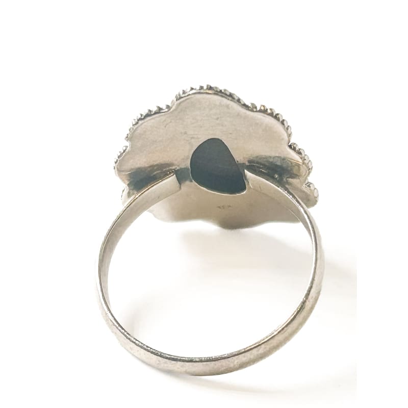 Vintage 925 Sterling Silver Blue Opal Ring - Size 8.5 - Frijja, LLC
