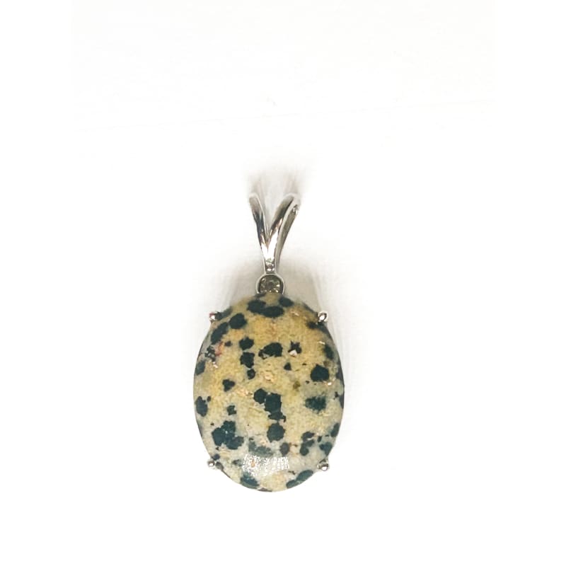 Vintage 925 Sterling Silver Jasper Pendant - Frijja, LLC