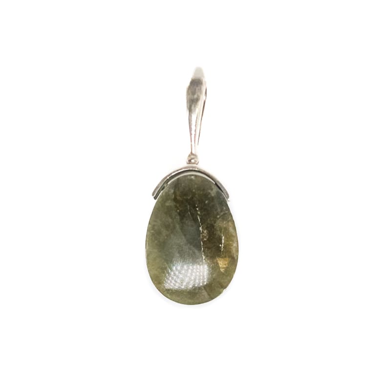 Vintage 925 Sterling Silver Labradorite Pendant - Frijja, LLC