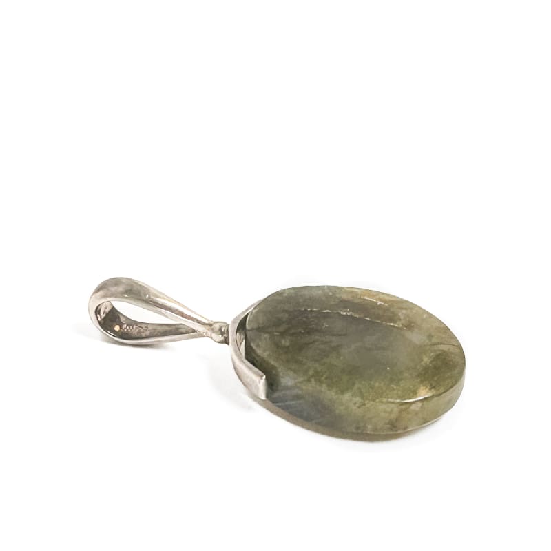 Vintage 925 Sterling Silver Labradorite Pendant - Frijja, LLC