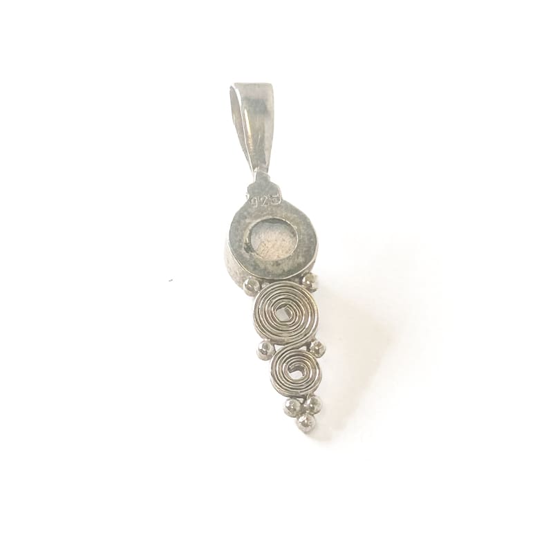 Vintage 925 Sterling Silver Labradorite Pendant - Frijja, LLC