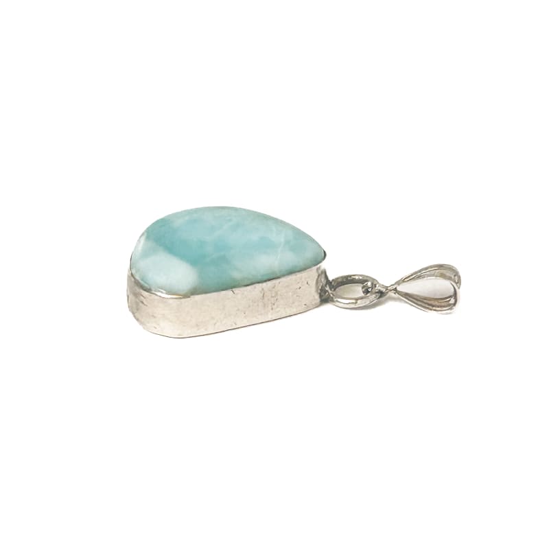 Vintage 925 Sterling Silver Larimar Pendant - Frijja, LLC