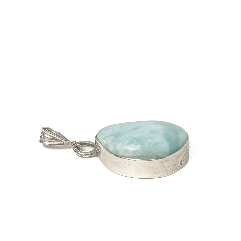 Vintage 925 Sterling Silver Larimar Pendant - Frijja, LLC
