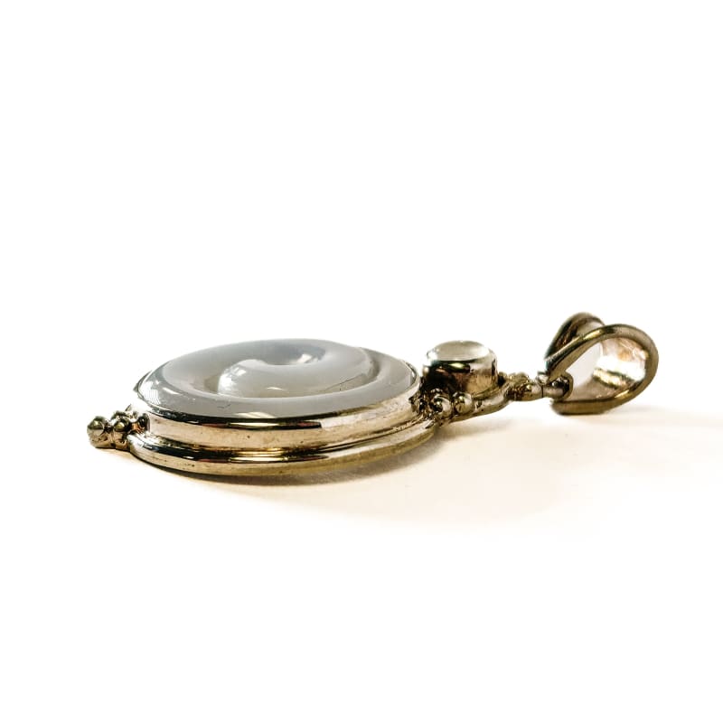 Vintage 925 Sterling Silver Moonstone Pendant - Frijja, LLC