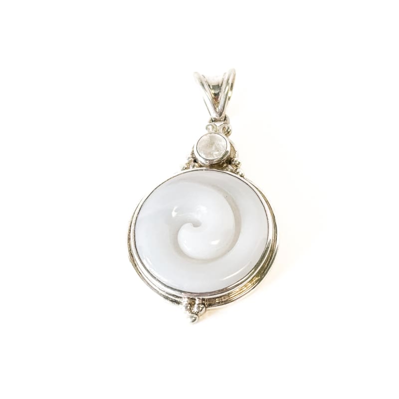 Vintage 925 Sterling Silver Moonstone Pendant - Frijja, LLC