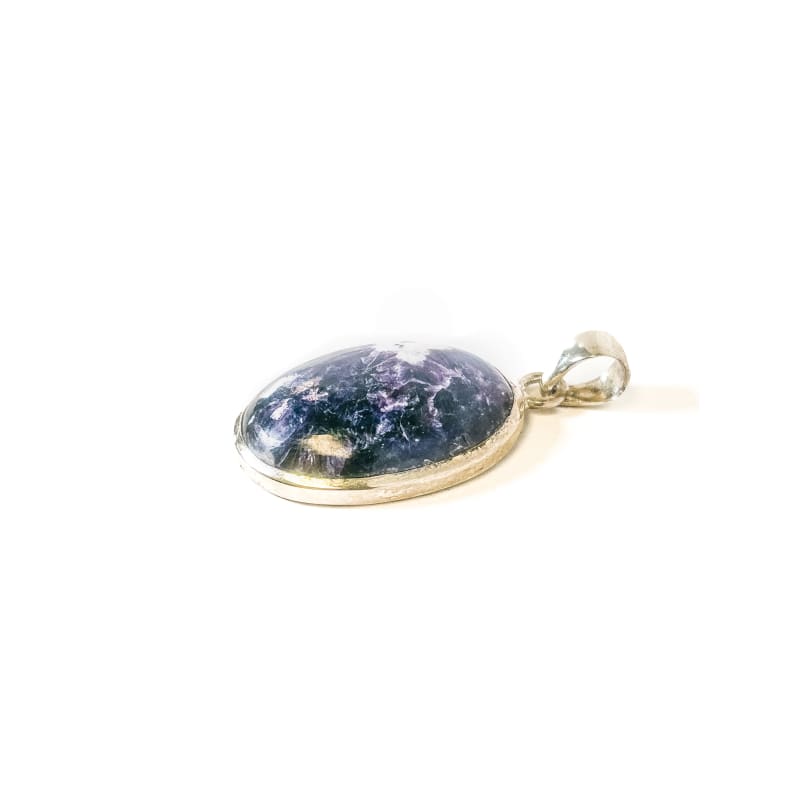 Vintage 925 Sterling Silver Oval Jasper Pendant - Frijja, LLC