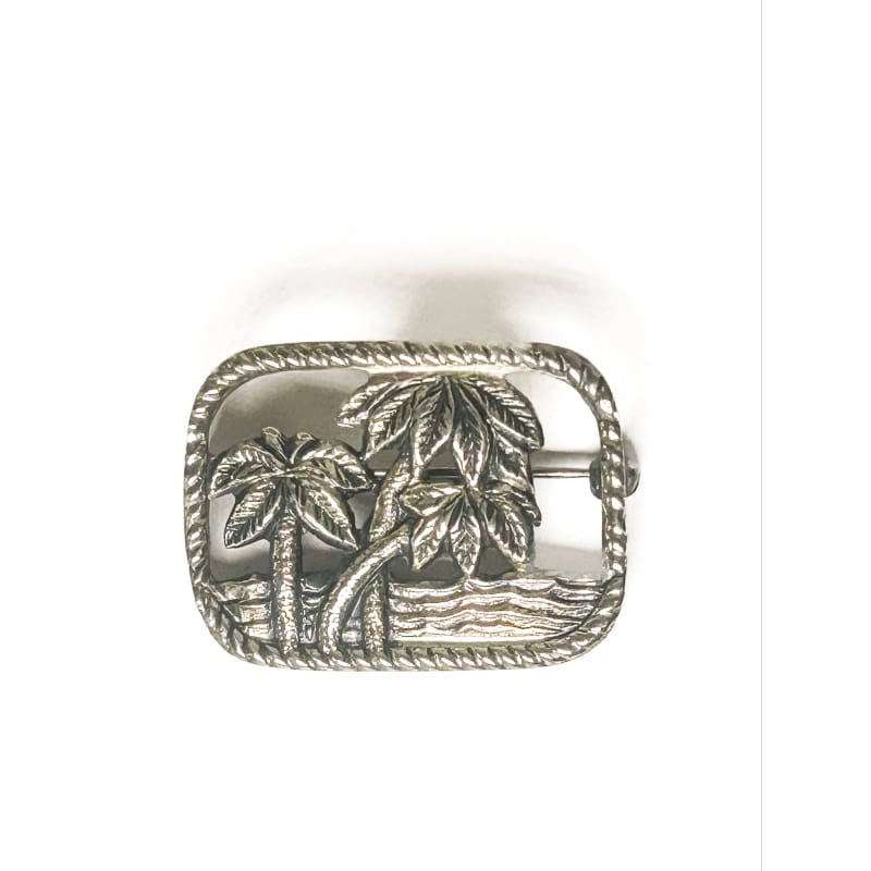 Vintage 925 Sterling Silver Palm Tree Brooch - Frijja, LLC