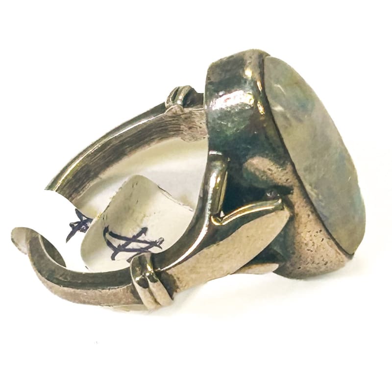 Vintage 925 Sterling Silver Rainbow Moonstone Ring - Size 8.5 - Frijja, LLC