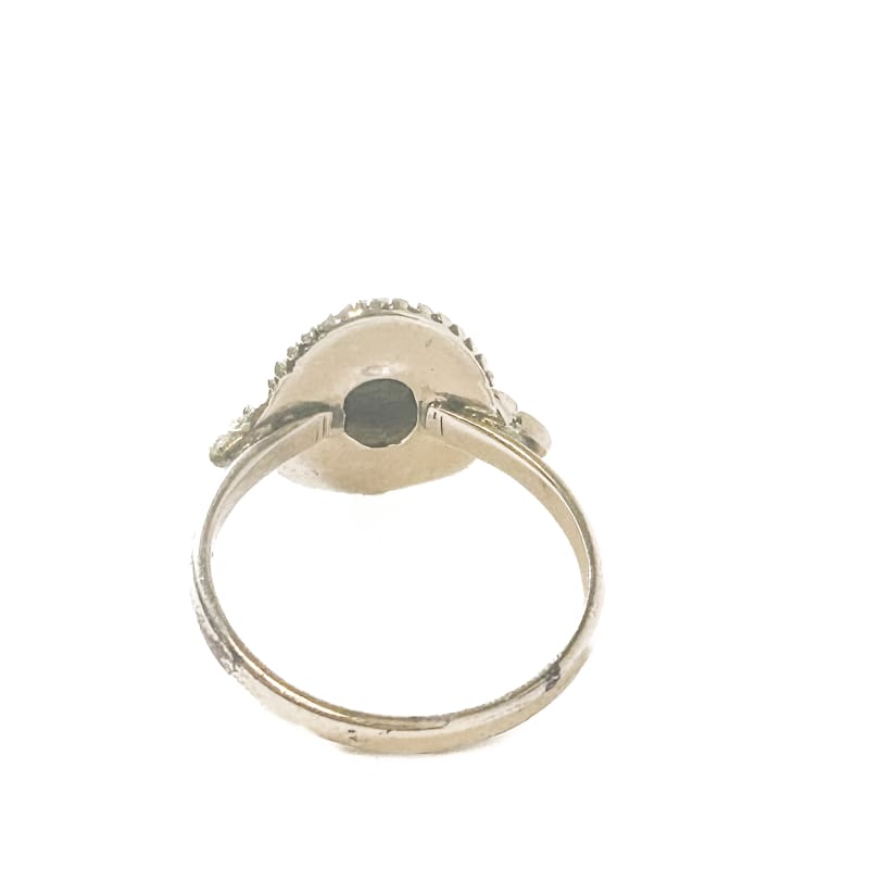 Vintage 925 Sterling Silver Round Turquoise Ring - Size 8 - Frijja, LLC