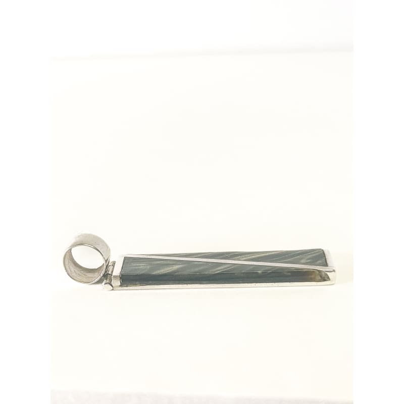 Vintage 925 Sterling Silver Serpentine Pendant - Frijja, LLC