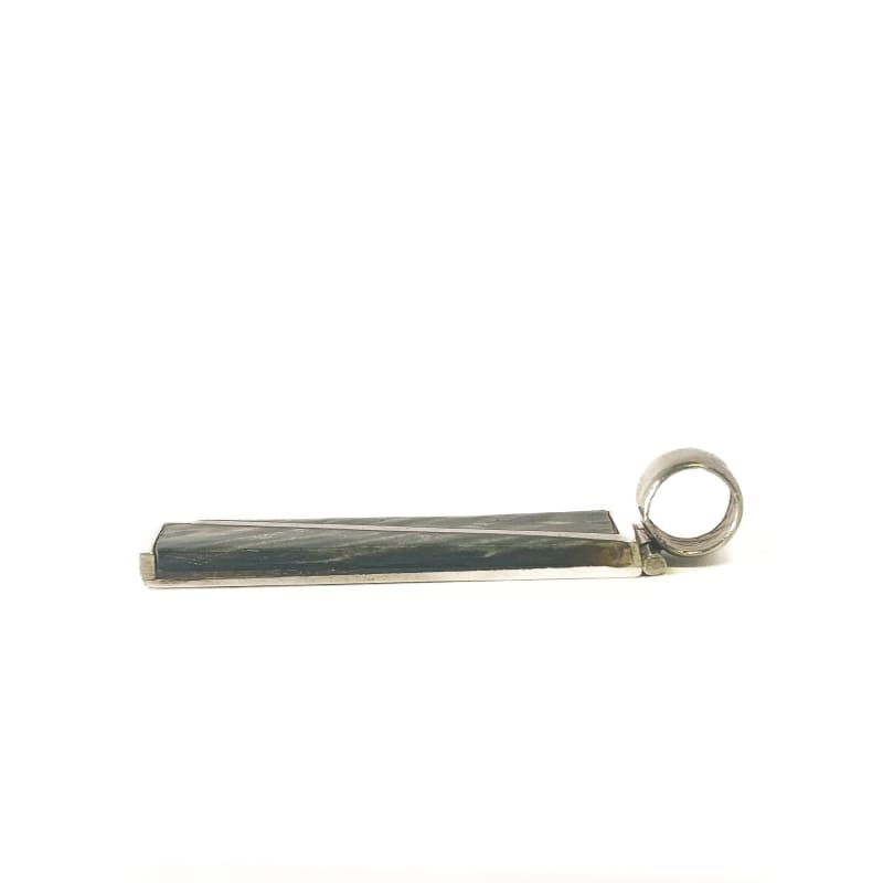 Vintage 925 Sterling Silver Serpentine Pendant - Frijja, LLC