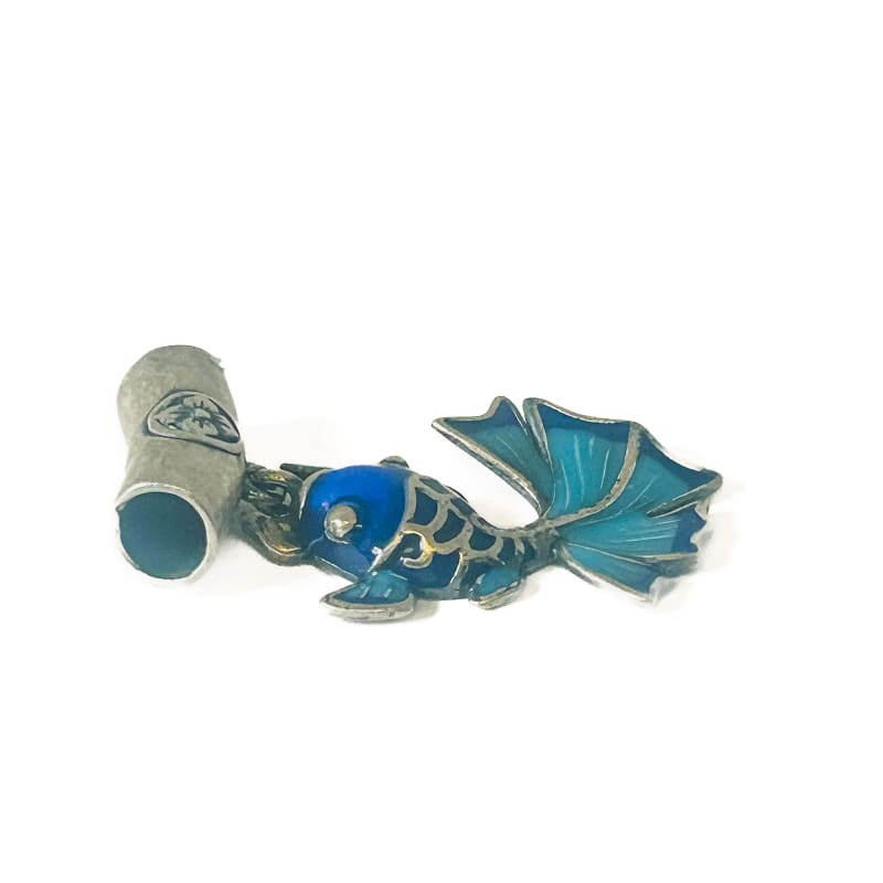 Vintage 925 Sterling silver Small fish Pendant - Frijja, LLC
