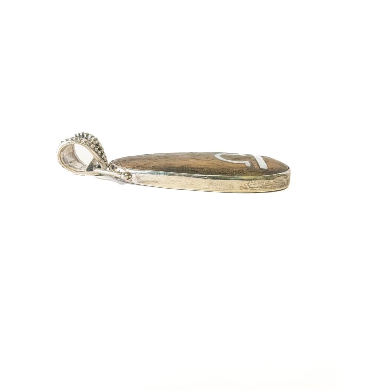 Vintage 925 Sterling Silver Wooden Libra Pendant - Frijja, LLC