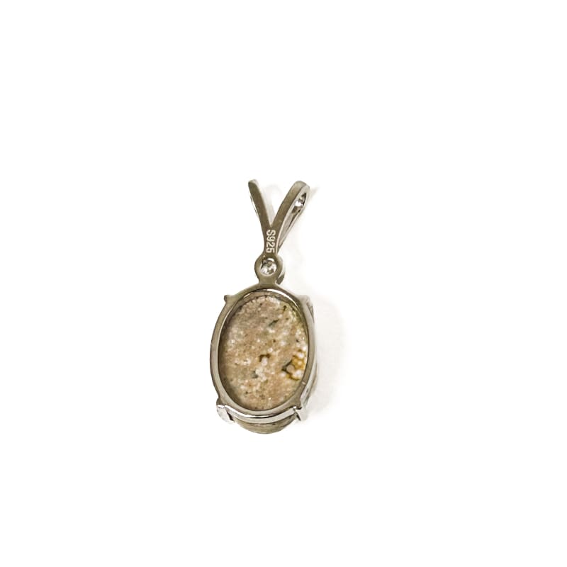 Vintage 925 Sterling Silver Zebra Jasper Pendant - Frijja, LLC