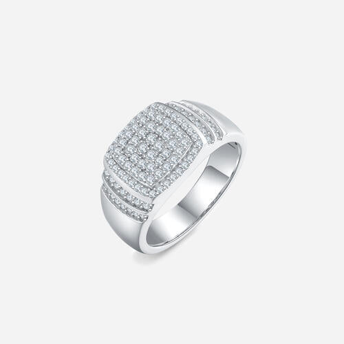 Moissanite Diamond 1 Ct - 925 Sterling Silver Ring