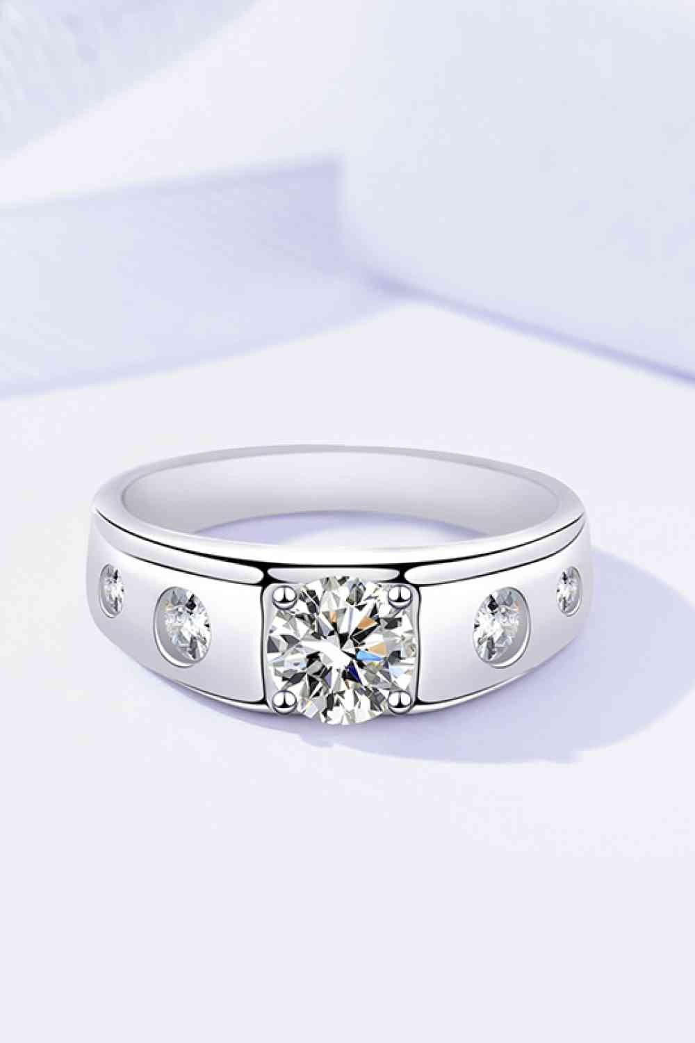 Moissanite 1 Ct - 925 Sterling Silver Ring