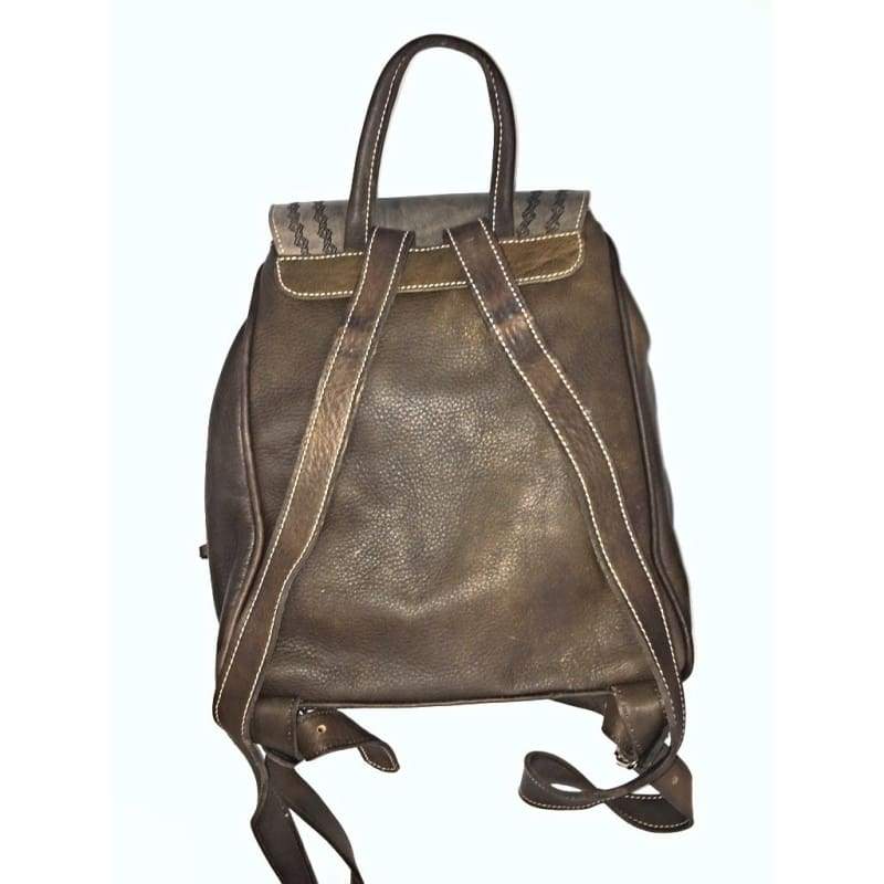 Bags & Handbags - frijja.com - Authentic Leather Handbag Backpack Knapsack - Stressed Leather