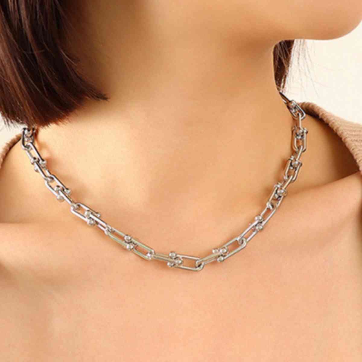 Chunky Chain Titanium Steel Necklace