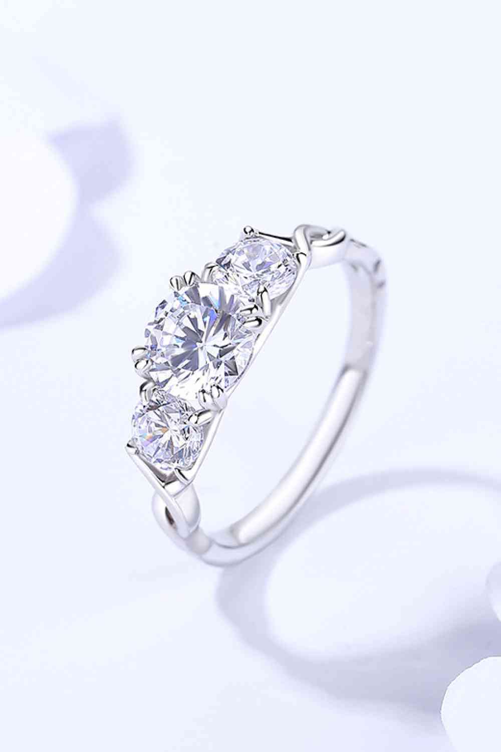 Moissanite 1 Ct 925 Sterling Silver Ring